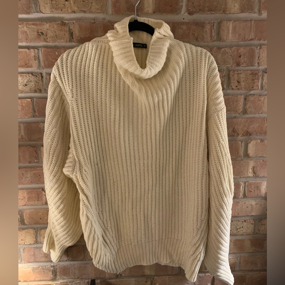 Zaful long knit wool sweater